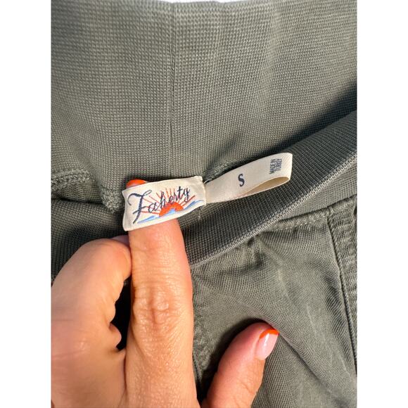 Faherty Women's Arlie Linen Blend Day Pant in Olive Green, Small - Picture 4 of 8